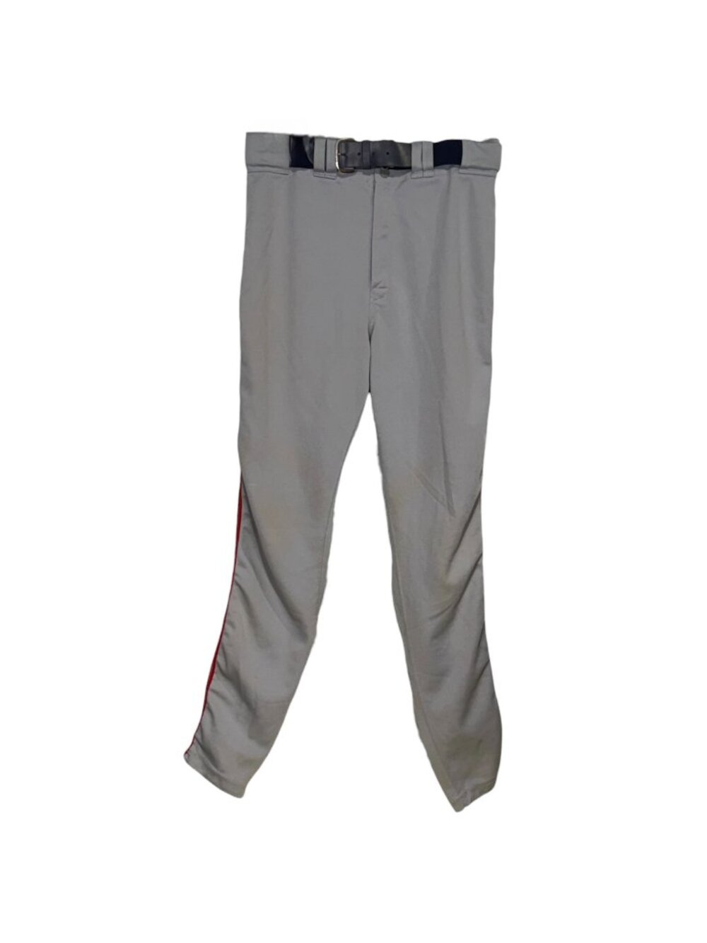 Jose Parra Game-Worn Russell Athletic Baseball Pants Gray With Red Stripes 34 W